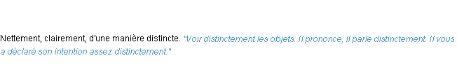 Définition distinctement ACAD 1835