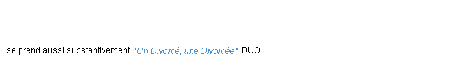 Définition divorce ACAD 1798