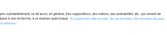 Définition donnée ACAD 1835