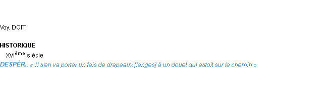 Définition douet Emile Littré