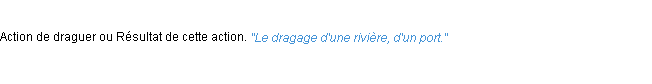 Définition dragage ACAD 1932