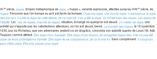 Définition dupe ACAD 1986