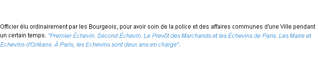 Définition échevin ACAD 1798