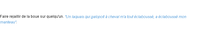Définition éclabousser ACAD 1798