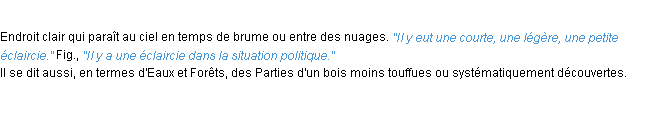 Définition éclaircie ACAD 1932