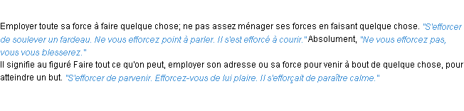 Définition efforcer ACAD 1932