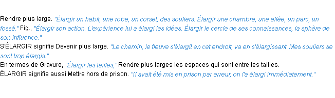 Définition élargir ACAD 1932