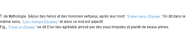 Définition élysée ACAD 1835