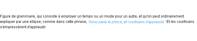 Définition énallage ACAD 1835