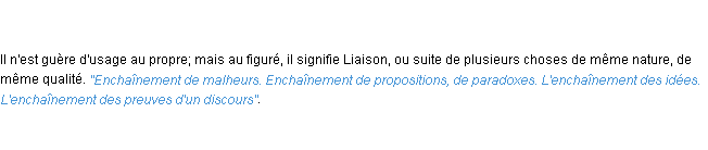 Définition enchaînement ACAD 1798