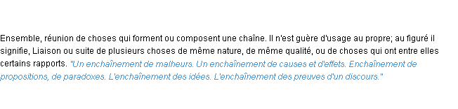 Définition enchaînement ACAD 1835