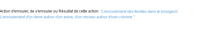 Définition enroulement ACAD 1932