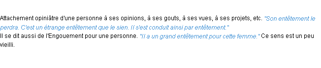 Définition entêtement ACAD 1932