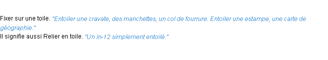 Définition entoiler ACAD 1932