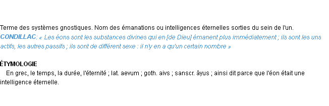 Définition éon Emile Littré