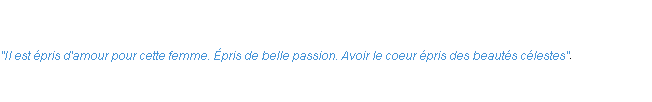 Définition épris ACAD 1798