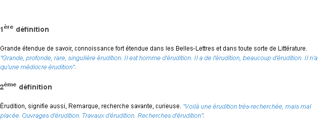 Définition érudition ACAD 1798