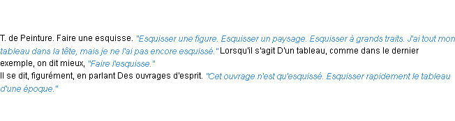 Définition esquisser ACAD 1835