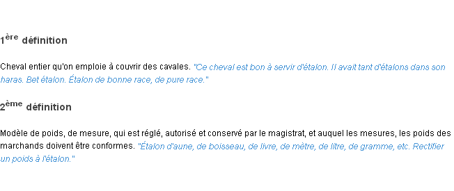 Définition étalon ACAD 1835