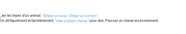 Définition étriper ACAD 1798