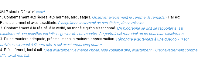 Définition exactement ACAD 1986