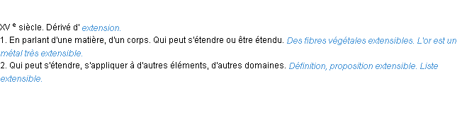 Définition extensible ACAD 1986