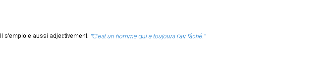 Définition fâché ACAD 1798