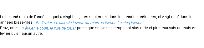 Définition février ACAD 1835