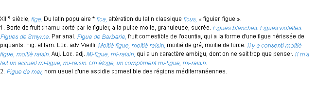 Définition figue ACAD 1986