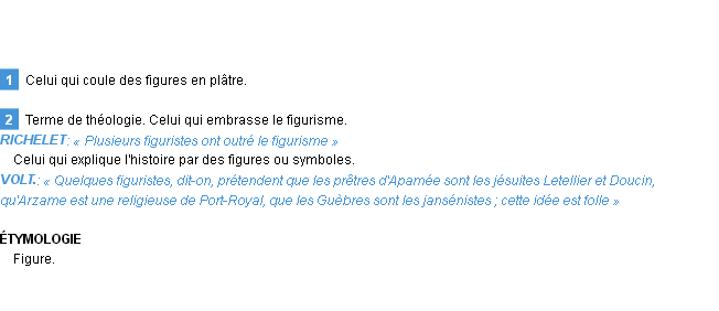 Définition figuriste Emile Littré