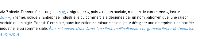 Définition firme ACAD 1986