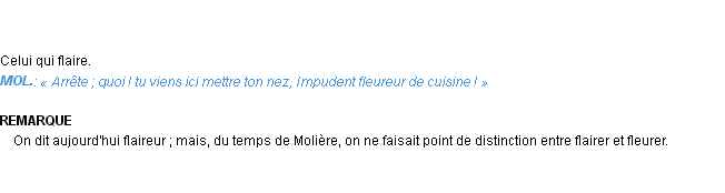 Définition fleureur Emile Littré