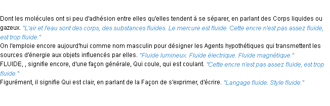 Définition fluide ACAD 1932