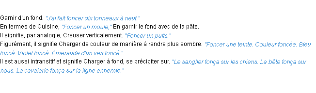 Définition foncer ACAD 1932