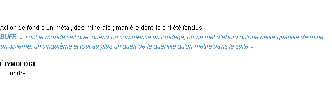 Définition fondage Emile Littré