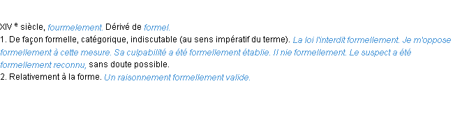 Définition formellement ACAD 1986