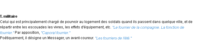 Définition fourrier ACAD 1932