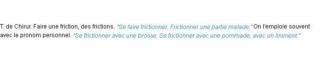 Définition frictionner ACAD 1835