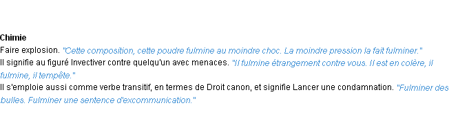 Définition fulminer ACAD 1932