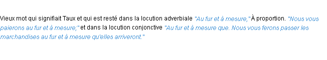 Définition fur ACAD 1932