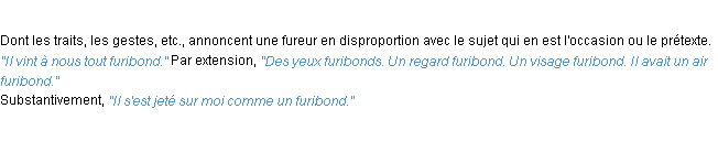 Définition furibond ACAD 1932