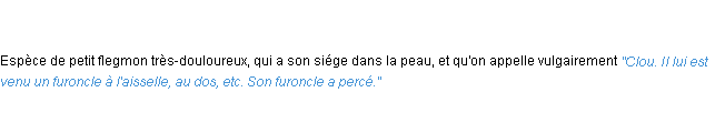 Définition furoncle ACAD 1835