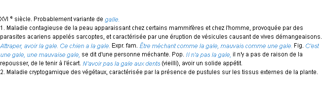 Définition gale ACAD 1986