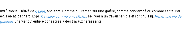 Définition galérien ACAD 1986