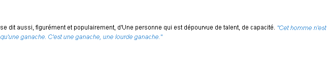 Définition ganache ACAD 1835