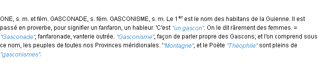 Définition gascon JF.Feraud