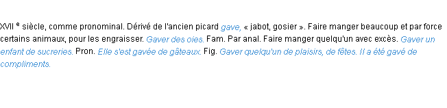 Définition gaver ACAD 1986