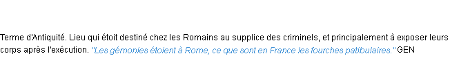 Définition gémonies ACAD 1798