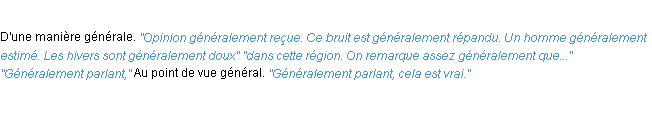 Définition généralement ACAD 1932