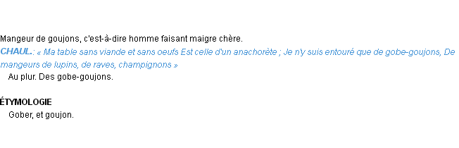 Définition gobe-goujons Emile Littré